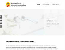 Tablet Screenshot of haustechnik-schoenbuch.de